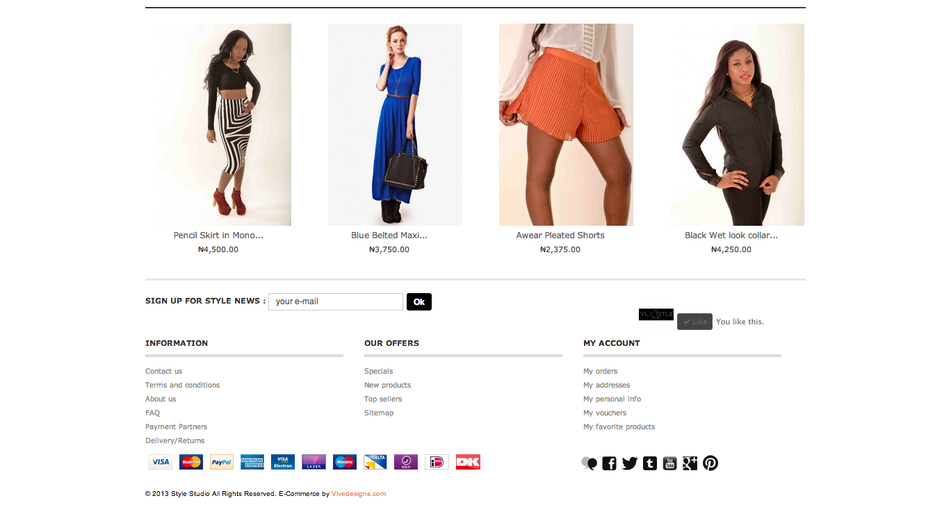 Fashion E-Commerce Website Design - Vive Designs